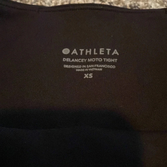 Athleta DELANCEY MOTO TIGHT in Black - Picture 6 of 9